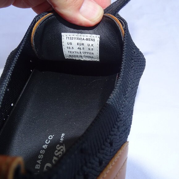 G.H. Bass & Co. Men\'s 10.5 Kole Knit Casual Dress Wingtip BLACK 713211X41A main image 5